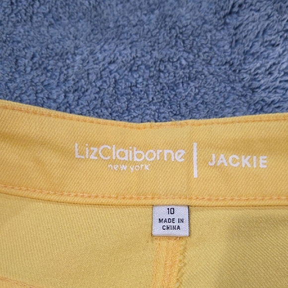 Liz Claiborne Yellow Ankle Jeans Jackie. - Picture 5 of 15